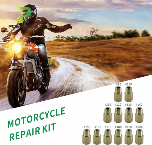 12 قطعة المكربن ​​الرئيسية طائرة عدة ل Mikuni VM TM Carb 90 100 110 120 130 140 150 160 170 180 190 200 طائرات الطاقة دراجة نارية in Kuwait