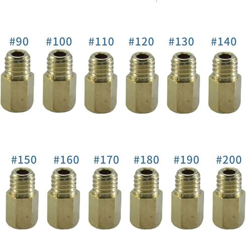 12 قطعة المكربن ​​الرئيسية طائرة عدة ل Mikuni VM TM Carb 90 100 110 120 130 140 150 160 170 180 190 200 طائرات الطاقة دراجة نارية in Kuwait