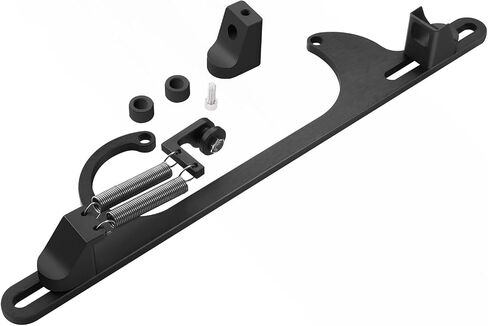 TEMSONE 4150 4160 Series Throttle Cable Bracket Billet Aluminum Anodized Throttle Brackets Return Spring Adjustable Black in Saudi Arabia