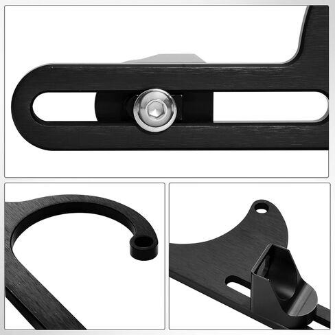 TEMSONE 4150 4160 Series Throttle Cable Bracket Billet Aluminum Anodized Throttle Brackets Return Spring Adjustable Black in Kuwait