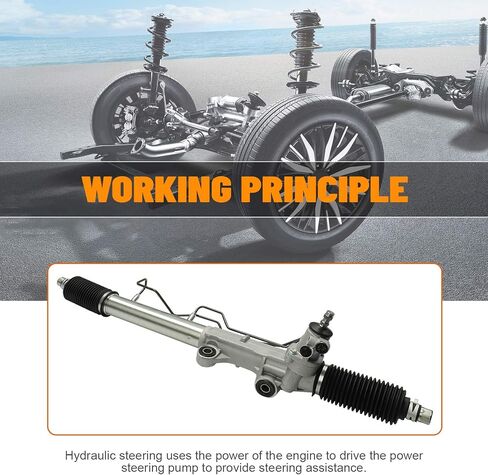 DRIVESTAR Power Steering Rack & Pinion Assembly, for Toyota 4Runner 1996-2002, for Toyota Tacoma 1995-1997, for Toyota Tacoma & Pre Runner 1998-2004, New Hydraulic (Not for Manual) in Kuwait