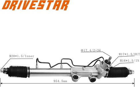 DRIVESTAR Power Steering Rack & Pinion Assembly, for Toyota 4Runner 1996-2002, for Toyota Tacoma 1995-1997, for Toyota Tacoma & Pre Runner 1998-2004, New Hydraulic (Not for Manual) in Kuwait