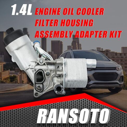 RANSOTO زيت المحرك برودة مرشح الإسكان الجمعية محول عدة متوافق مع 2011-2021 تشيفي كروز سونيك تراكس بويك إنكور 1.4L توربو استبدال 55566784 650039 88179-91400 in Saudi Arabia