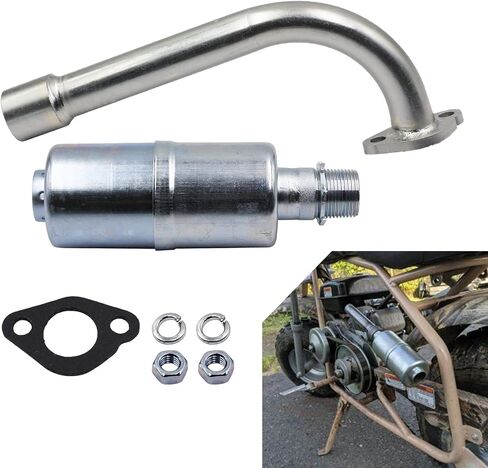 رأس ماسورة العادم مع كاتم صوت يناسب Coleman MiniBike CT200U & CT200EX BT RB 212cc in Saudi Arabia