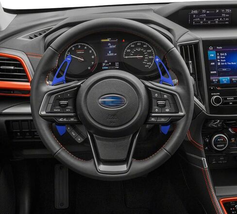 CKE for Subaru Forester Outback XV Crosstrek Impreza Legacy Ascent WRX BRZ Scion FR-S GT86 إكسسوارات ألومنيوم رياضية للسيارات مجداف مجداف تمديد غطاء مجداف - أحمر in Kuwait