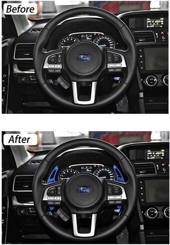 CKE for Subaru Forester Outback XV Crosstrek Impreza Legacy Ascent WRX BRZ Scion FR-S GT86 إكسسوارات ألومنيوم رياضية للسيارات مجداف مجداف تمديد غطاء مجداف - أحمر in Kuwait