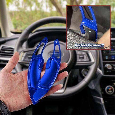 CKE for Subaru Forester Outback XV Crosstrek Impreza Legacy Ascent WRX BRZ Scion FR-S GT86 إكسسوارات ألومنيوم رياضية للسيارات مجداف مجداف تمديد غطاء مجداف - أحمر in Kuwait