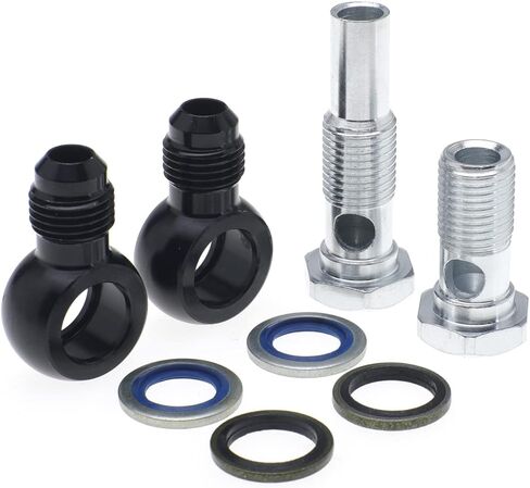 6AN x 1/4NPSM 4L80E GM مبرد زيت ناقل الحركة 90 درجة تركيبات البانجو in Kuwait