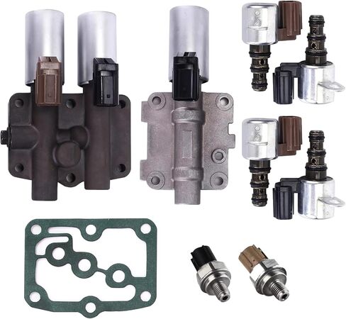 مجموعة الملف اللولبي ناقل الحركة لـ Hond-a Accord Odysse-y Pilo-t TL CL MDX استبدال #28250-P6H-024 28250-P7W-003 28400-P6H-013 28500-P6H-013 in Kuwait