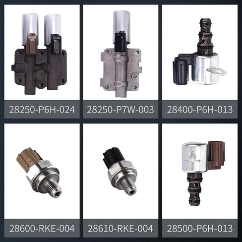 مجموعة الملف اللولبي ناقل الحركة لـ Hond-a Accord Odysse-y Pilo-t TL CL MDX استبدال #28250-P6H-024 28250-P7W-003 28400-P6H-013 28500-P6H-013 in Kuwait