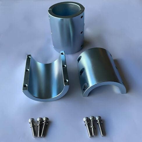 Split Collar Tube Clamp, UTV Universal Connector Weldable Tube Clamps, Long Connector Tube Clamp 1-7/8" Qty 2 in Kuwait