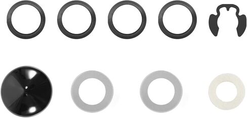 Manicar AM124509 غطاء ختم جلبة الذراع المزدوج ومجموعة إعادة بناء الأجهزة، متوافق مع John Deere AM126566 M143350 AM127958 AM124509 M111740 M147966 M111358 (9 قطع) in Kuwait