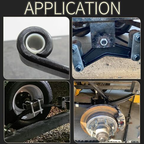 8 قطعة 722106 البطانات المصنوعة من النايلون ذات أوراق المقطورة مقاس 9/16 بوصة معرف × 1-3/4 بوصة طول يناسب عين مزدوجة واسعة 1-3/4 بوصة، معادل in Kuwait