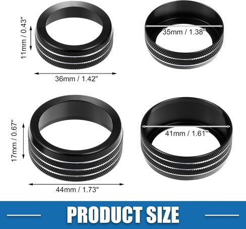 3pcs Car Air Conditioner Knobs Decals AC Radio Switch Knob Cover for Dodge Durango 2017-2020 for Jeep Cherokee Grand Cherokee 17-21 Black in Kuwait