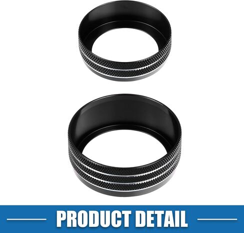 3pcs Car Air Conditioner Knobs Decals AC Radio Switch Knob Cover for Dodge Durango 2017-2020 for Jeep Cherokee Grand Cherokee 17-21 Black in Kuwait