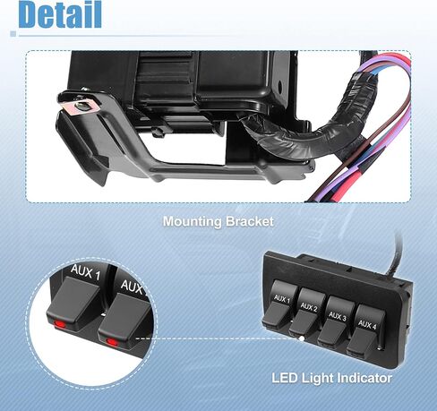X AUTOHAUX مجموعة واحدة من أدوات التبديل المساعدة داخل لوحة القيادة لسيارة Ford F250 F350 F450 F550 2008 2009 2010 9C3Z14A303A 9C3Z-14A303-A AL3Z-13D730-AA AL3Z13D7 طقم لوحة أضواء التحذير لصندوق التبديل in Saudi Arabia