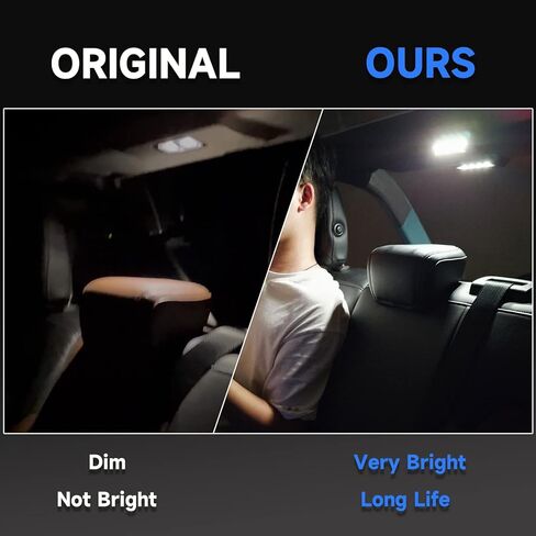 مصابيح السقف الخلفية من BEEGROW تناسب Ford Bronco 2021 2022 2023 2024، أضواء القراءة لملحقات برونكو ببابين، مفتاح اللمس والتحكم الأصلي في زر الضغط (لا تناسب 4 أبواب) in Kuwait