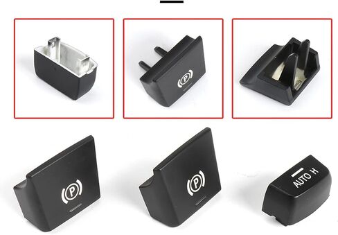 Car Handbrake Parking Brake P Button Switch Cover for BMW 5 7 F01 F02 F07 F10 F11 F18 F30 520 523 730 2009-2017 Old Model（Longer Latch）OEM:61316822518 in Saudi Arabia