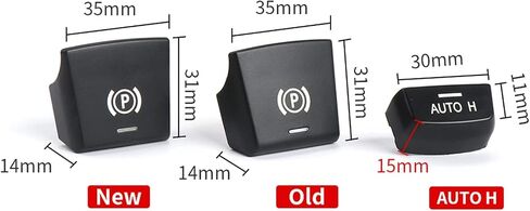 Car Handbrake Parking Brake P Button Switch Cover for BMW 5 7 F01 F02 F07 F10 F11 F18 F30 520 523 730 2009-2017 Old Model（Longer Latch）OEM:61316822518 in Saudi Arabia