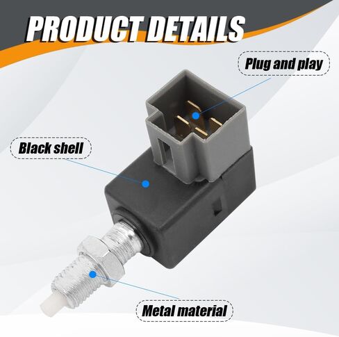 Brake Light Switch, Stop Light Switch, Brake Light Switch Stop Lamp, 93810-3K000 Brake Light Switch Connector, Stop Lamp Switch Compatible with Hyundai KIA Models in Saudi Arabia