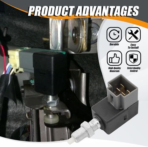 Brake Light Switch, Stop Light Switch, Brake Light Switch Stop Lamp, 93810-3K000 Brake Light Switch Connector, Stop Lamp Switch Compatible with Hyundai KIA Models in Saudi Arabia