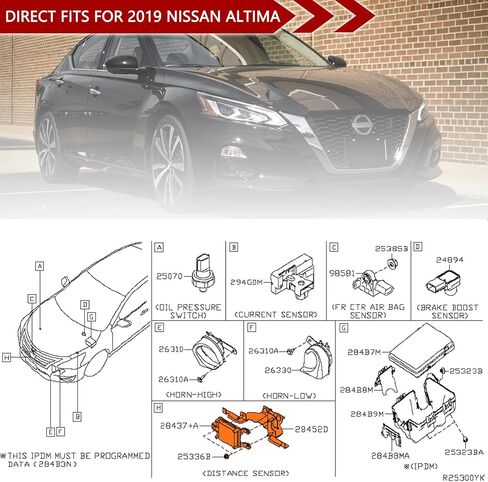 GrteRokky مثبت السرعة مستشعر المسافة متوافق مع Nissan Altima 2019-2020 استبدال دعامة تثبيت الرادار الأمامي 28452-6CA0A 284526CA0A in Kuwait
