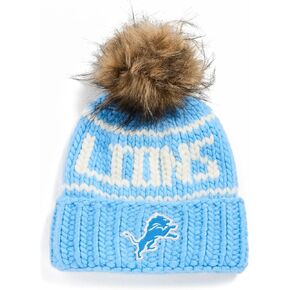 قبعة Lele Sadoughi النسائية من Lele x Detroit Lions مع فراء صناعي in Kuwait