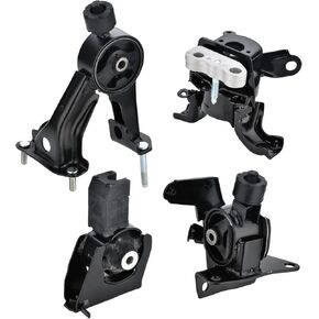4Pcs Engine Motor Mount Transmission Mount Compatible with 2009 2010 2011 2012 2013 Toyota Corolla 1.8L &Toyota Matrix 1.8L,2009-2010 Pontiac Vibe 1.8L FWD A62015 A62023 A62027 A62039