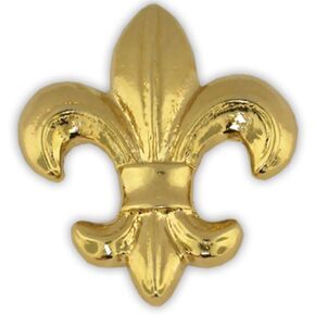 PinMart Gold Plated Fleur-de-lis Flower of The Lily French Lapel Pin