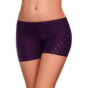 Shiny Sparkly Hotpants Stretch Lightweight Comfy Hot Short Length Rhinestone Dance Shorts Wet Look Disco Party Rave New