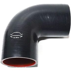 LTI Universal 4-Ply Reinforced High Performance Inner Diameter 3" 90 Degree Elbow Silicone Hose Coupler 76mm (3" BLACK)