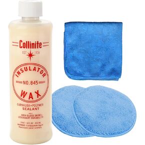 Collinite No. 845 Insulator Wax with Microfiber Towel & Applicator Combo