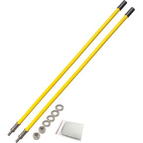 Snow Plow Blade Markers Guides 24'' Yellow Internal Steel Wire Filling for Most Blizzard Boss SNO-Way Western Meyer Polaris plow
