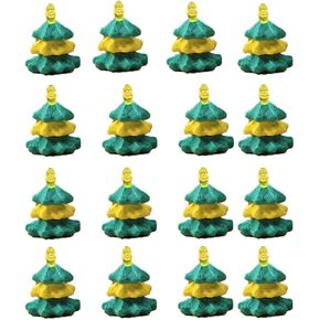 Creative Christmas Tree Erasers- Detachable Erasers- 16 Funny 3D Erasers, Party Decorations& Favors, Kids Gift (Green)