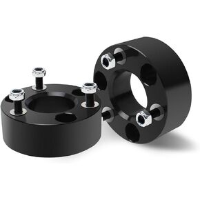 Front Leveling Lift Kits 2.5'' Compatible for Dodge Ram 1500 4WD 2006-2024 Dodge Dakota 2WD 2005-2011 Strut Spacers Forged 6061 T6 Aluminum