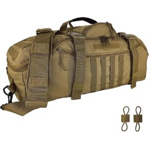 65L Large Travel Duffle Bag Military Tactical Backpack, Army Assault Pack 3 Day Bug Out Bag Rucksack for Outdoor Sport Hiking Camping with Molle System