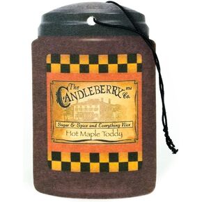 Candleberry Hot Maple Toddy Car Air Freshener | Provides Long Lasting Scent for Auto or Home | 2 Pack