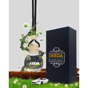 Car Air Fresheners for Men | Coconut Smell Air Freshener Car | Strong Perfume Car Hanging Diffuser with Odour Eliminaor Technology | Car Accessories for Men | Car Scents Air Fresheners by Ikeda