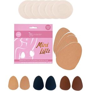 Mini Lift Boob Tape [A-C Cup] - 2 Pairs of Breast Lift Boob Tape & 3 Pairs Nipple Cover Protectors