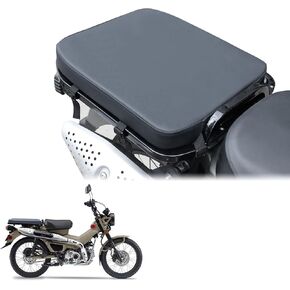 Motorcycle Seat CT125 Rear Seat Cushion Passenger Seat Pad Leather Large for CT125 Trail 125 Hunter Cub Black