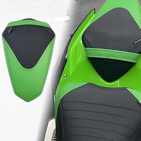 Upgrade Soft PU leather Front Driver Rider Seat Passenger Pillion Seat Cushion Comfortable compatible for ninja 400 Z400 Z-400 Accessories 2018-2024 (Front Seat-Black)