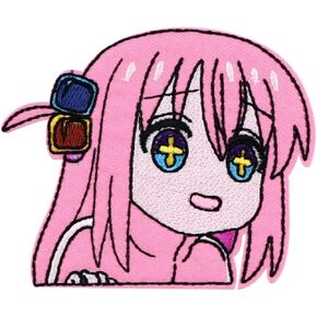 Bocchi The Rock! Manga Anime 3.3" Iron On Embroidered Patch for Clothing