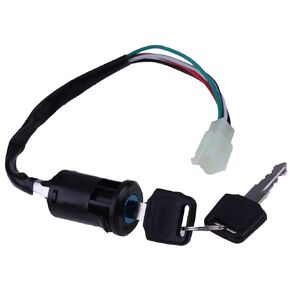 Holdwell 4 Pin Ignition Key Switch 4 Wire Compatible with Sunl Roketa Kazuma Chinese Made 50cc 70cc 90cc 110cc 125cc Quad ATV Dirt Bike Pocket Bike 4 Wheels Parts