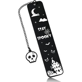 Spooky Bookmarks for Women Christmas Stocking Stuffers for Women Horror Bookmark for Book Lover Book Marks for Reading Women Men Bookish Gifts Spooky Basket Stuffers for Women in Kuwait