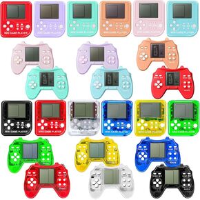 24Pcs Video Game Party Favors Video Game Keychain Gamer Party Favors Video Game Party Supplies Arcade Mini Gaming Keychain for Boys and Girls