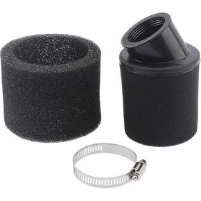 Universal 38mm 39mm 40mm Angled Double Foam Pod Performance Filter Cleaner 50cc 70cc 90cc 110cc 125cc Motorcycle ATV Quad Scooter Go Kart Moped Pit Dirt Racing Super Pocket Mini Bike Yamaha