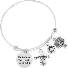 Basketball Bracelet Gifts for Women Basket Ball Lovers Basketball Team Bracelet