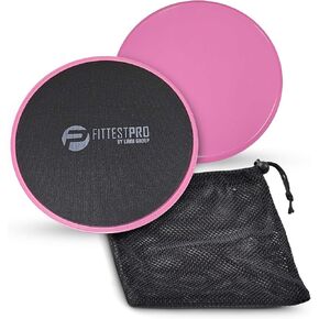 Limm Core Sliders for Working Out - Exercise Sliders Fitness, Stability, Ab, Legs & Full Body (Set of 2) - Bonus Carry Bag & Workout Ebook - Gym Gliding Disc Pads for Hardwood, Carpet & More