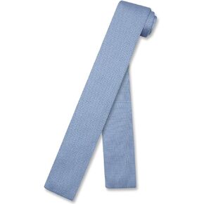 Biagio KNITTED Neck Tie Solid BABY BLUE Color Men's Knit NeckTie