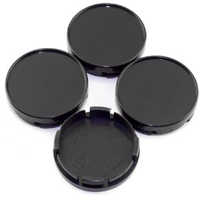 RTrhinotuning 4PCS 54.5mm Wheel Center Caps for Rim Compatible with 22015-2024 Ford Mustang 2015-2024 Ford Edge 2012-2018 Ford Focus, OD: 2.15"(54.5 mm) ID: 2.01"(51 mm) Black Hub Covers